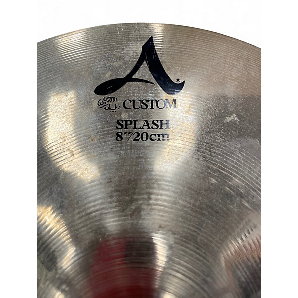 Used Zildjian 8in A Custom Splash Cymbal