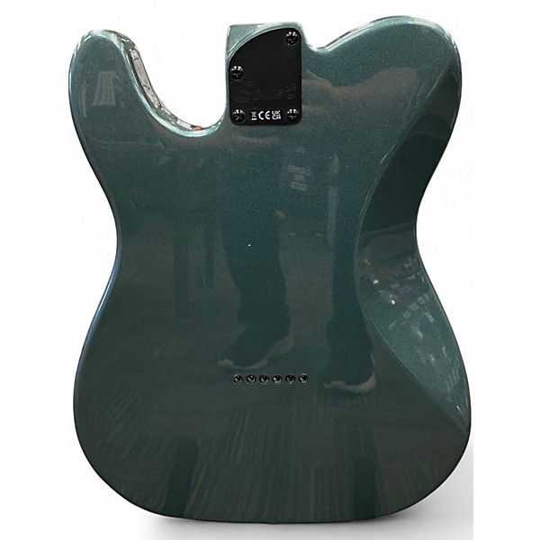 Used Squier Contemporary Telecaster Green Blue Solid Body Electric Guitar