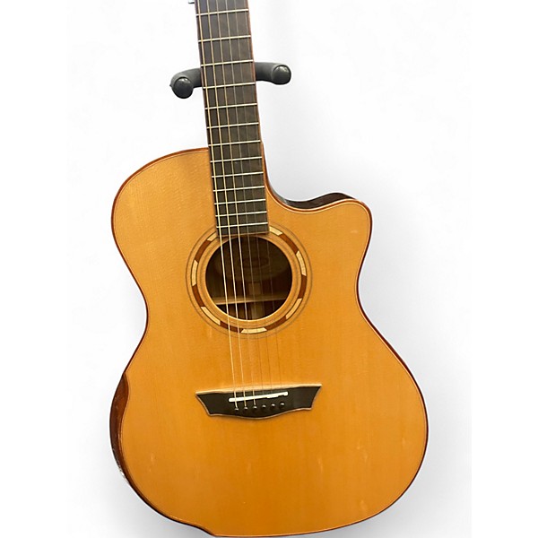 Used Washburn WCG25SCE Natural Acoustic Electric Guitar