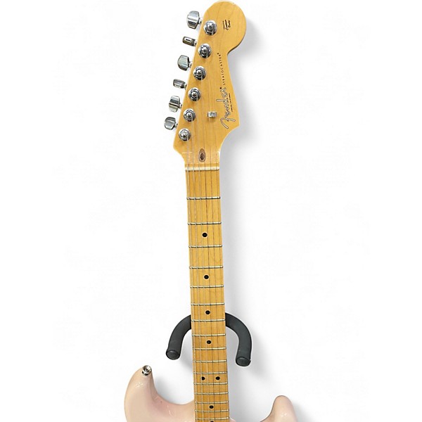 Used 2021 Fender American Professional II Stratocaster Shell Pink Solid Body Electric Guitar
