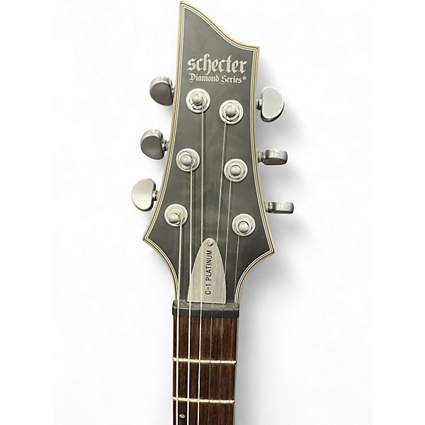 Used Schecter Guitar Research C1 Platinum Black Solid Body Electric Guitar