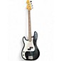 Used Fender American Precision Bass LEFT BLACK Electric Bass Guitar thumbnail