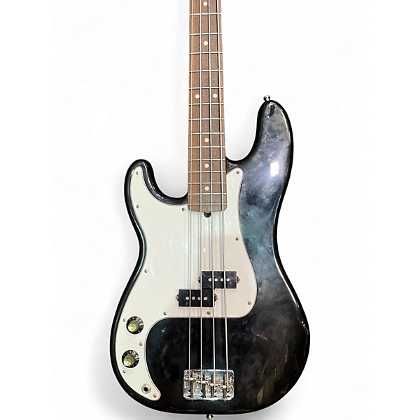 Used Fender American Precision Bass LEFT BLACK Electric Bass Guitar