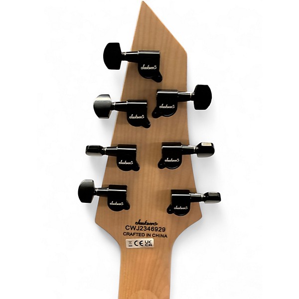 Used Jackson JS22-7 Dinky 7 String Black Solid Body Electric Guitar