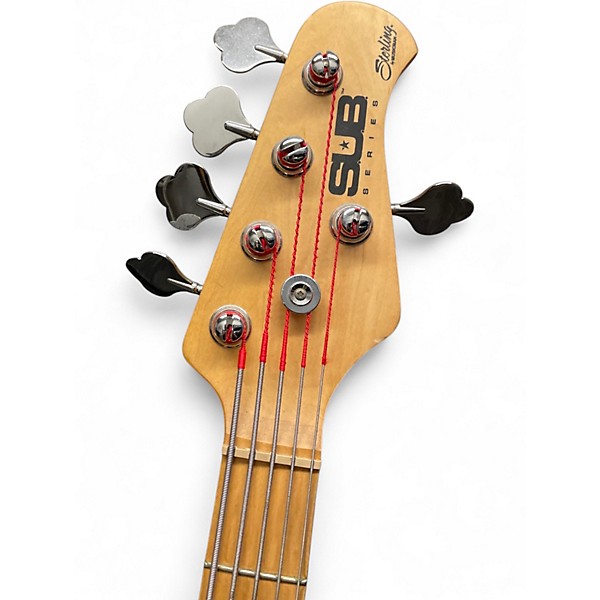 Used Sterling by Music Man Sub 5 Black Electric Bass Guitar