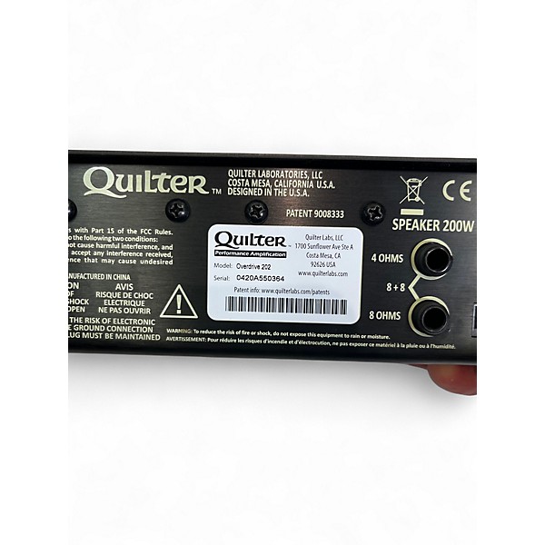 Used Quilter Labs OVERDRIVE 202 Solid State Guitar Amp Head
