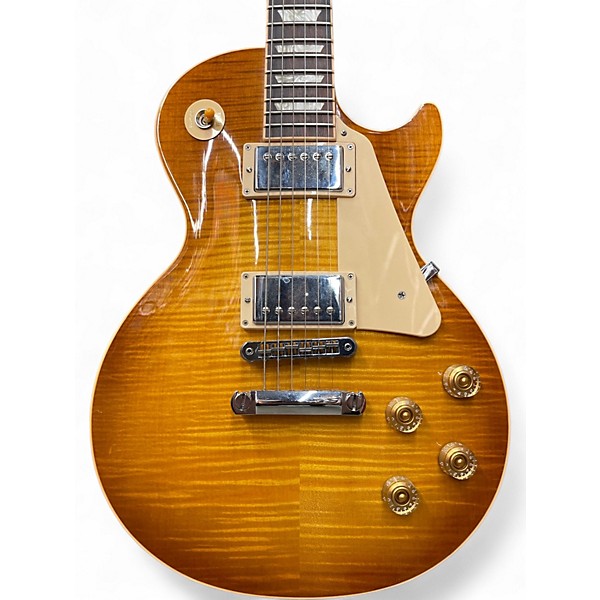 Used 2016 Gibson Les Paul Traditional Plus Honey Burst Solid Body Electric Guitar