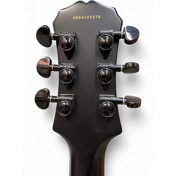 Used Epiphone Prophecy Les Paul Custom Plus Trans Black Solid Body Electric Guitar