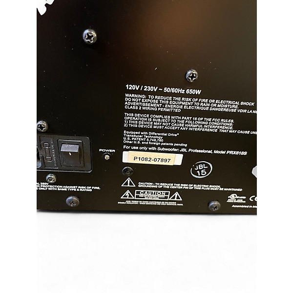 Used JBL PRX618S Powered Subwoofer