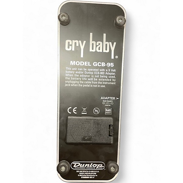 Used Dunlop 95Q Cry Baby Wah Effect Pedal