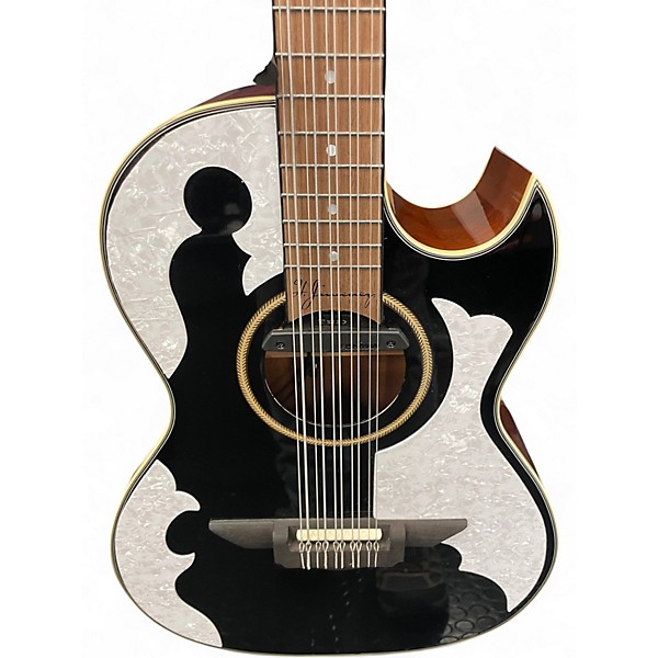 Used H. Jimenez LBQ4E Black and White Latin Stringed Instrument