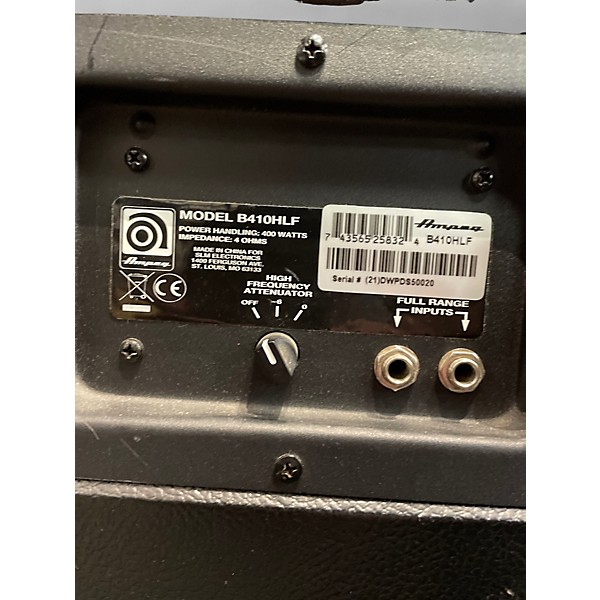 Used Ampeg B410HLF 4x10 Bass Cabinet