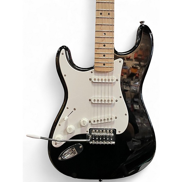 Used Squier Sonic Stratocaster Black Electric Guitar