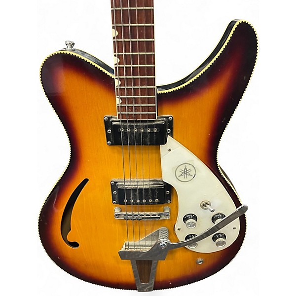 Vintage 1969 Yamaha SA-15D 2 Tone Sunburst Acoustic Electric Guitar
