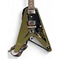 Used Epiphone Flying V DRAB GREEN Solid Body Electric Guitar