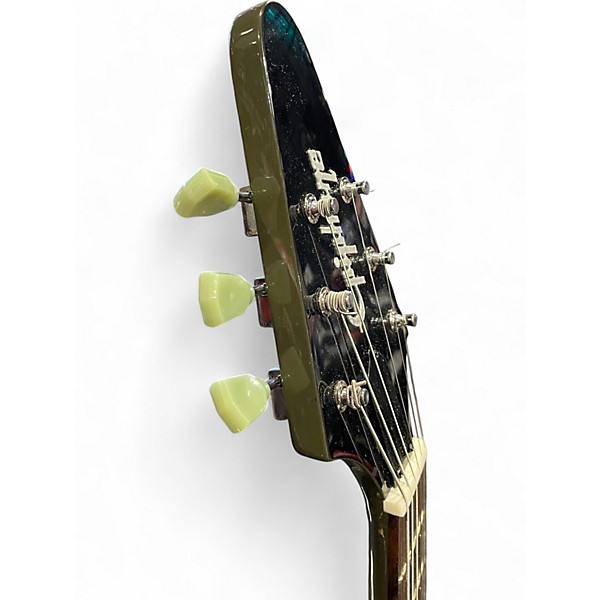 Used Epiphone Flying V DRAB GREEN Solid Body Electric Guitar