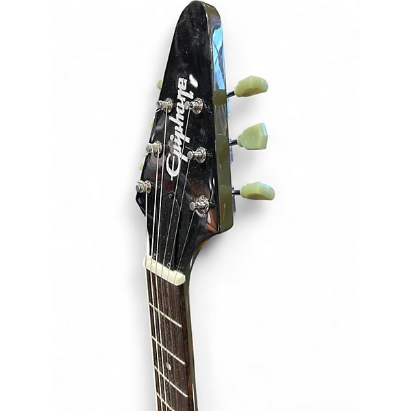 Used Epiphone Flying V DRAB GREEN Solid Body Electric Guitar