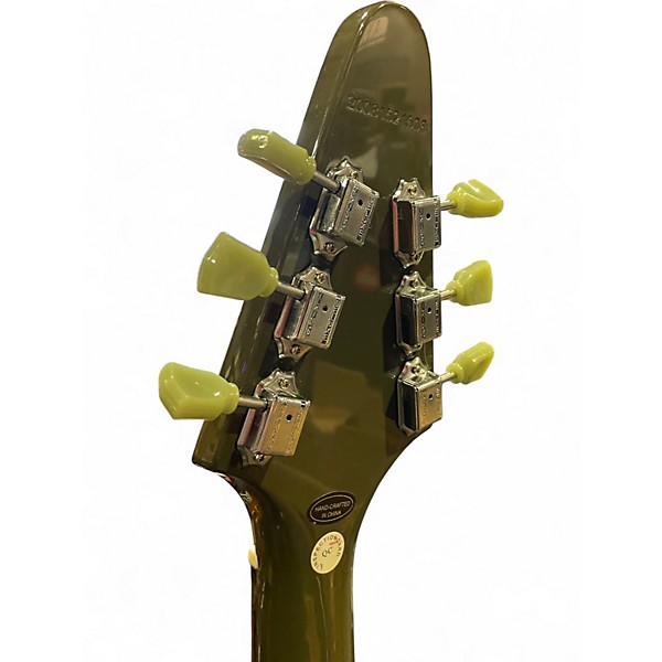 Used Epiphone Flying V DRAB GREEN Solid Body Electric Guitar