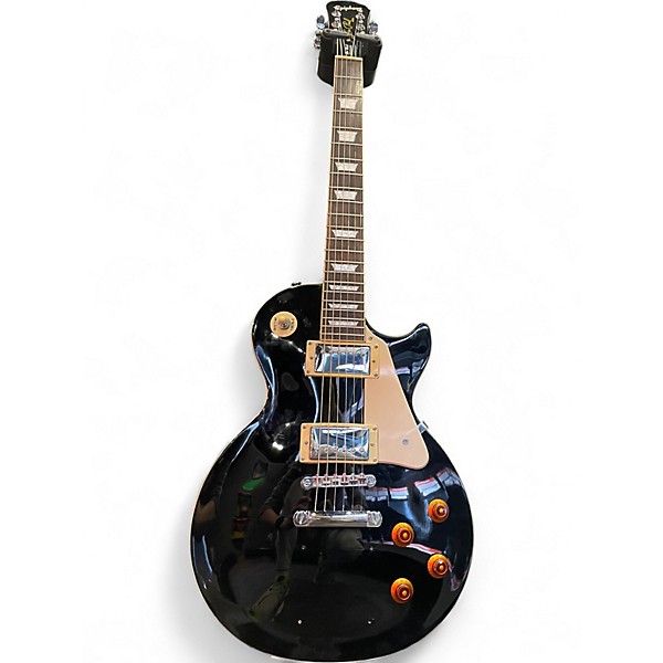 Used Epiphone Les Paul Standard Ebony Solid Body Electric Guitar