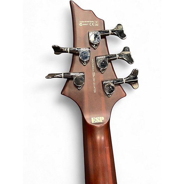 Used ESP LTD D5 5 String Natural Electric Bass Guitar