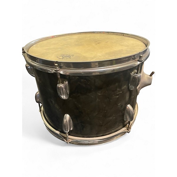 Vintage 1960s Slingerland 5 Piece 5pc Kit Black Diamond Pearl Drum Kit