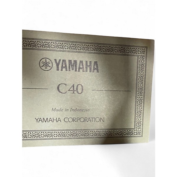 Used Yamaha C40 Natural Classical Acoustic Guitar