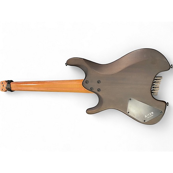 Used Ibanez  QX527PE Headless 7 String Guitar  Natural Solid Body Electric Guitar