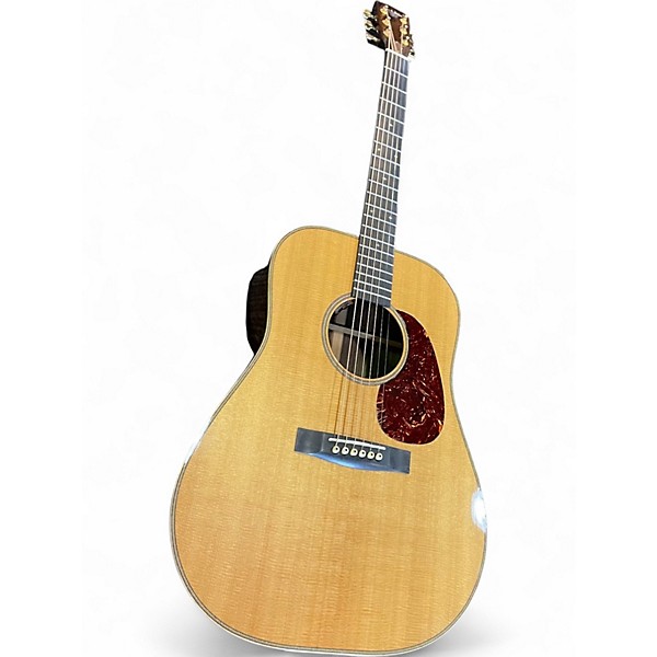 Used Huss & Dalton D-RH herringbone Natural Acoustic Electric Guitar