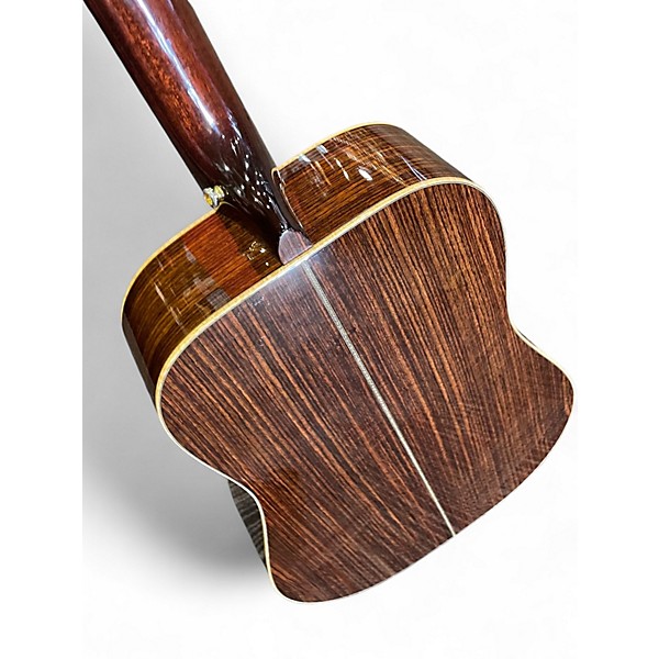 Used Huss & Dalton D-RH herringbone Natural Acoustic Electric Guitar