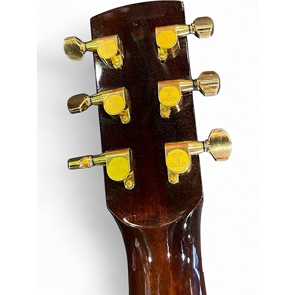 Used Huss & Dalton D-RH herringbone Natural Acoustic Electric Guitar