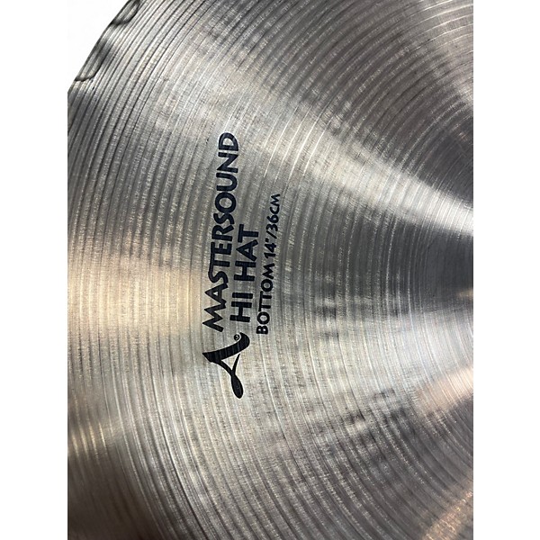 Used Zildjian 14in Mastersound Hi Hat Pair Cymbal