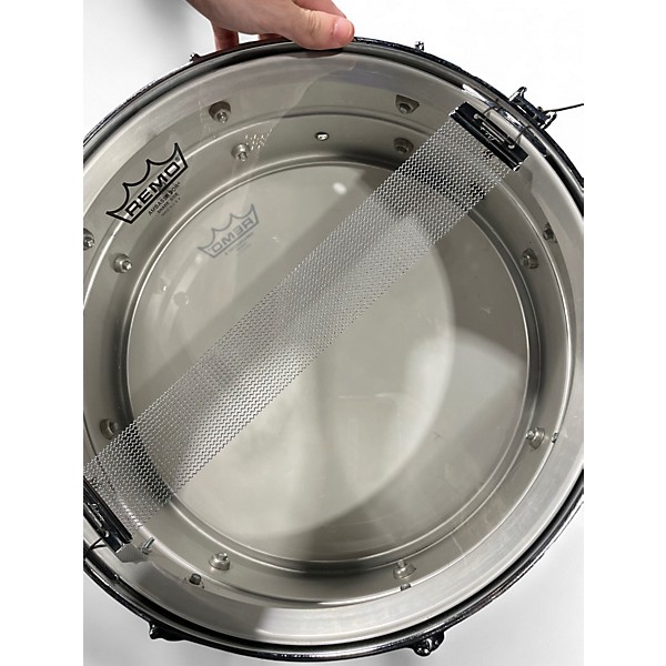 Used Ludwig 5.5X14 Acrolite Snare Raw Aluminum Drum