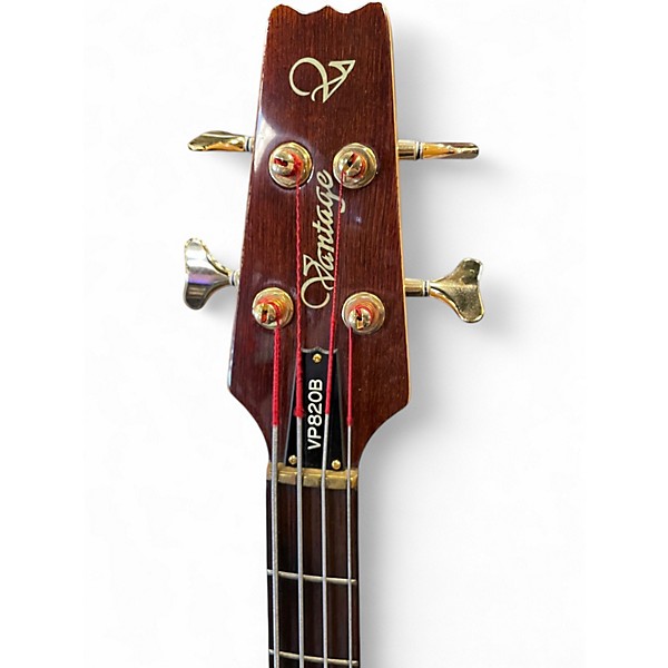 Used Vantage VP820B Natural Electric Bass Guitar