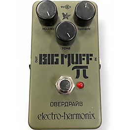 Used Electro-Harmonix Green Russian Big Muff Pi Fuzz Effect Pedal