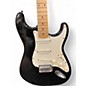 Used Starcaster by Fender Stratocaster Black Solid Body Electric Guitar