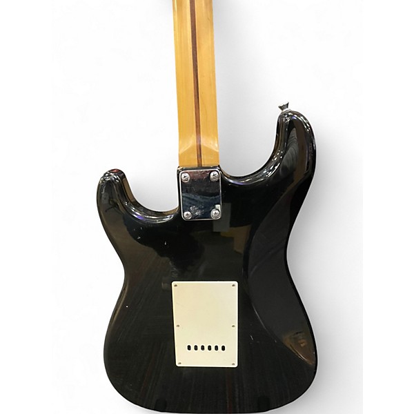 Used Starcaster by Fender Stratocaster Black Solid Body Electric Guitar