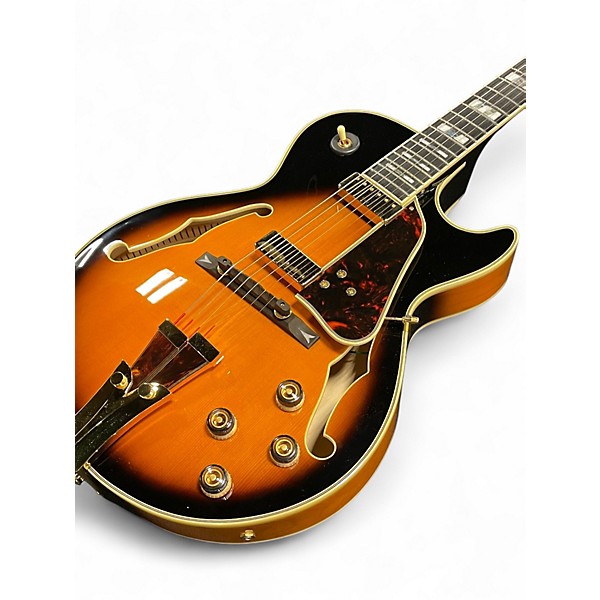 Used Ibanez GB10SE George Benson Signature Brown Sunburst Hollow Body Electric Guitar