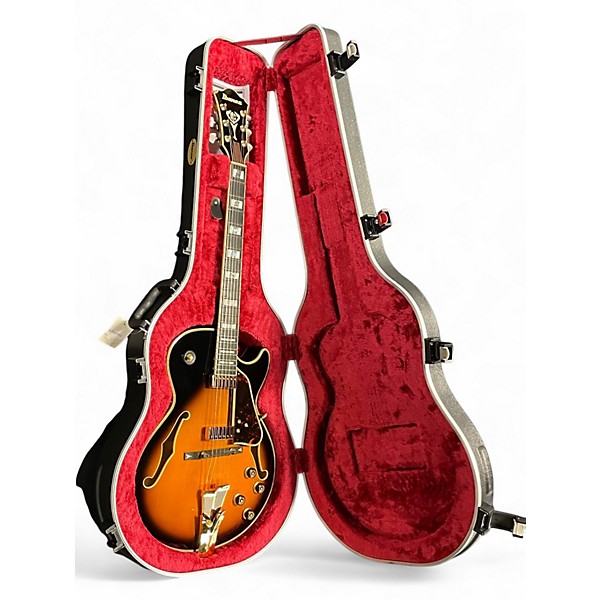 Used Ibanez GB10SE George Benson Signature Brown Sunburst Hollow Body Electric Guitar