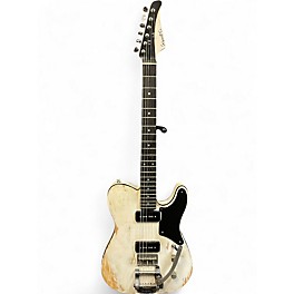 Used Schmidt Co. Gentoo White Relic Solid Body Electric Guitar