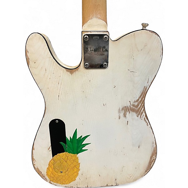Used Schmidt Co. Gentoo White Relic Solid Body Electric Guitar