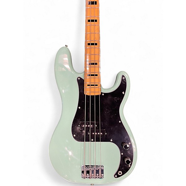 Used Squier Classic Vibe 1970S Precision Bass Surf Green Electric Bass Guitar