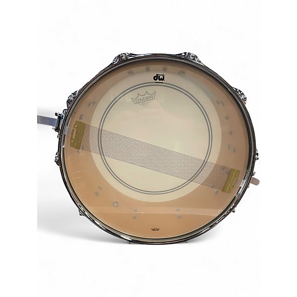 Used DW 6X14 Performance Series Snare Pearl White Drum