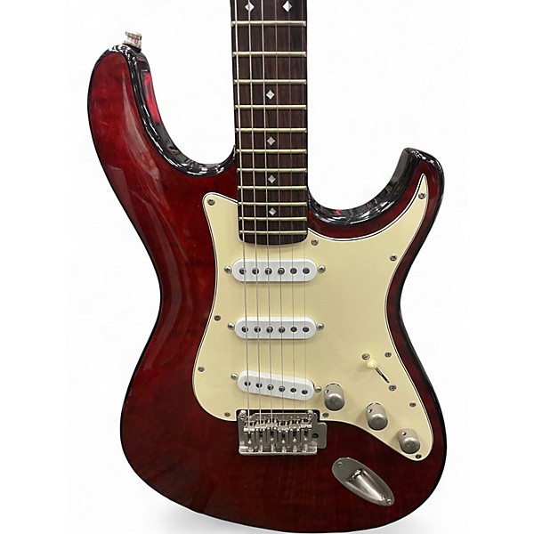 Used Dean Zelinsky Tagliare Wine Quilt Solid Body Electric Guitar