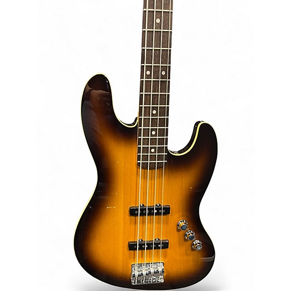 Used Fender Aerodyne Jazz Bass Sunburst Electric Bass Guitar