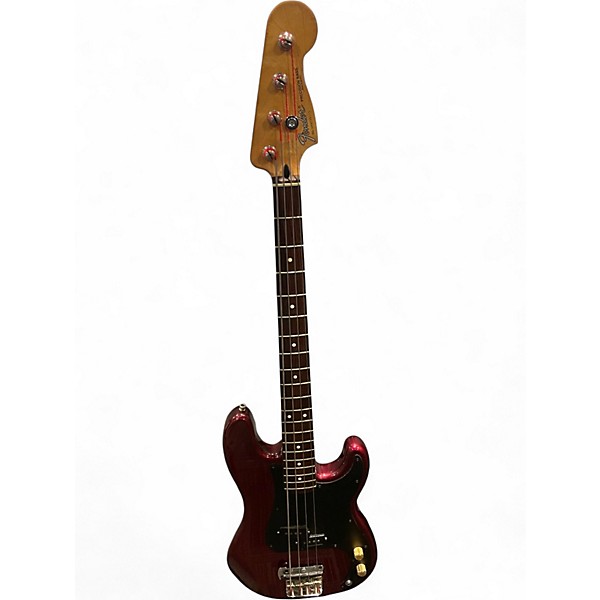 Used Fender Standard Precision Bass Midnight Wine Electric Bass Guitar