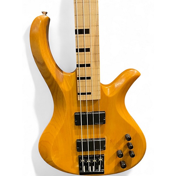 Used Schecter Guitar Research Stiletto Studio 4 String Fretless Natural Electric Bass Guitar