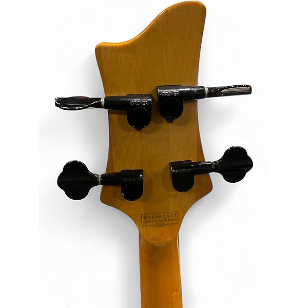 Used Schecter Guitar Research Stiletto Studio 4 String Fretless Natural Electric Bass Guitar