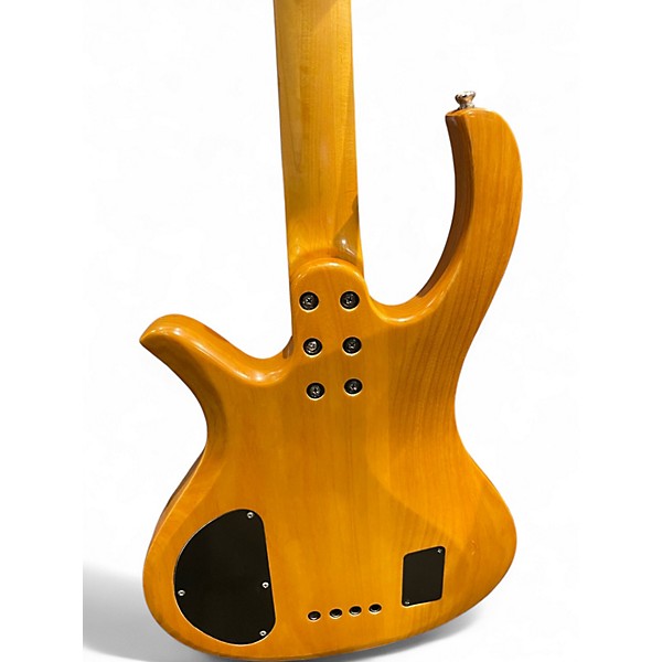 Used Schecter Guitar Research Stiletto Studio 4 String Fretless Natural Electric Bass Guitar