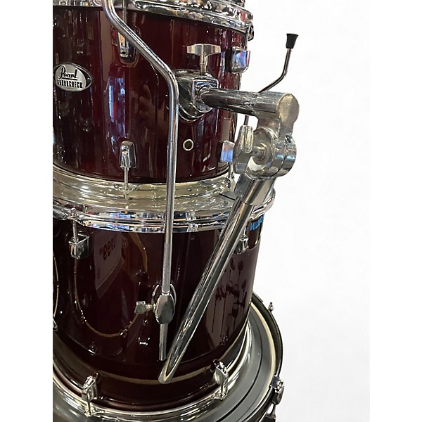 Used Pearl 5 Piece Soundcheck Red Drum Kit