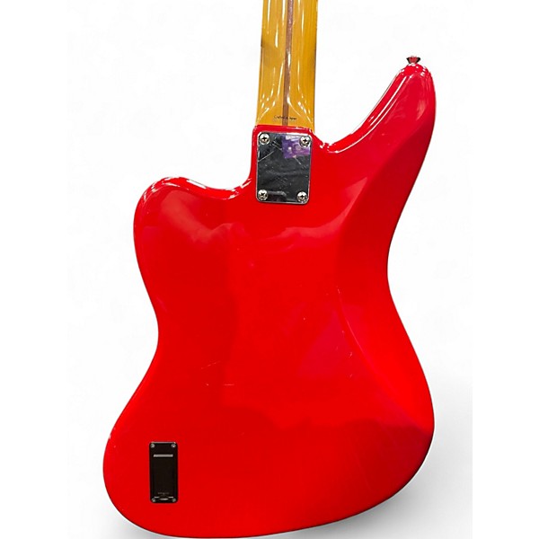 Used 2007 Fender Deluxe Jaguar Bass Hot Rod Red Electric Bass Guitar